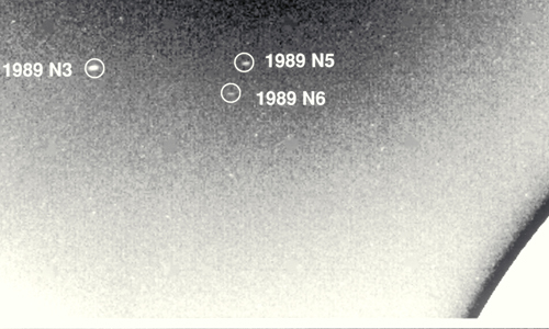 ボイジャー2号が撮影したタラッサ(海王星の衛星)